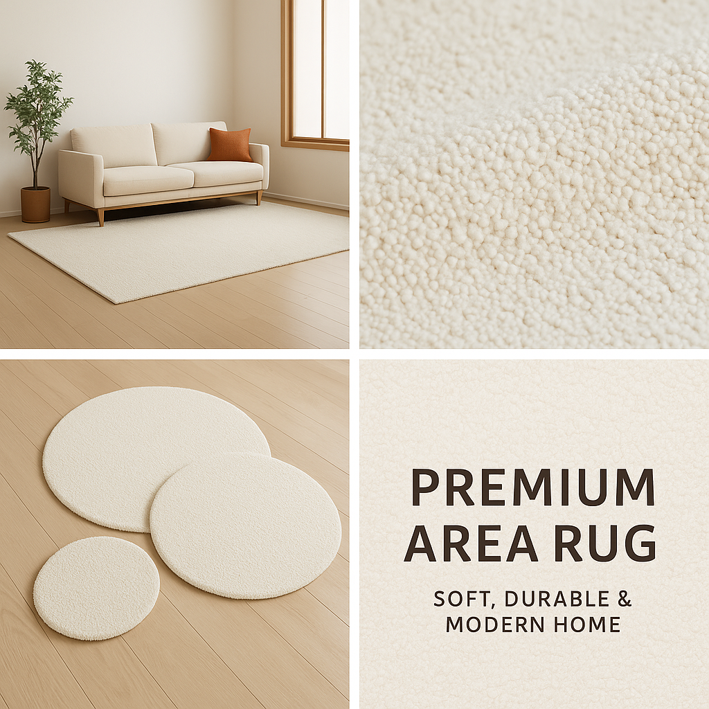 Japanese Harmony Premium Area Rug – Modern Minimalist Home Decor